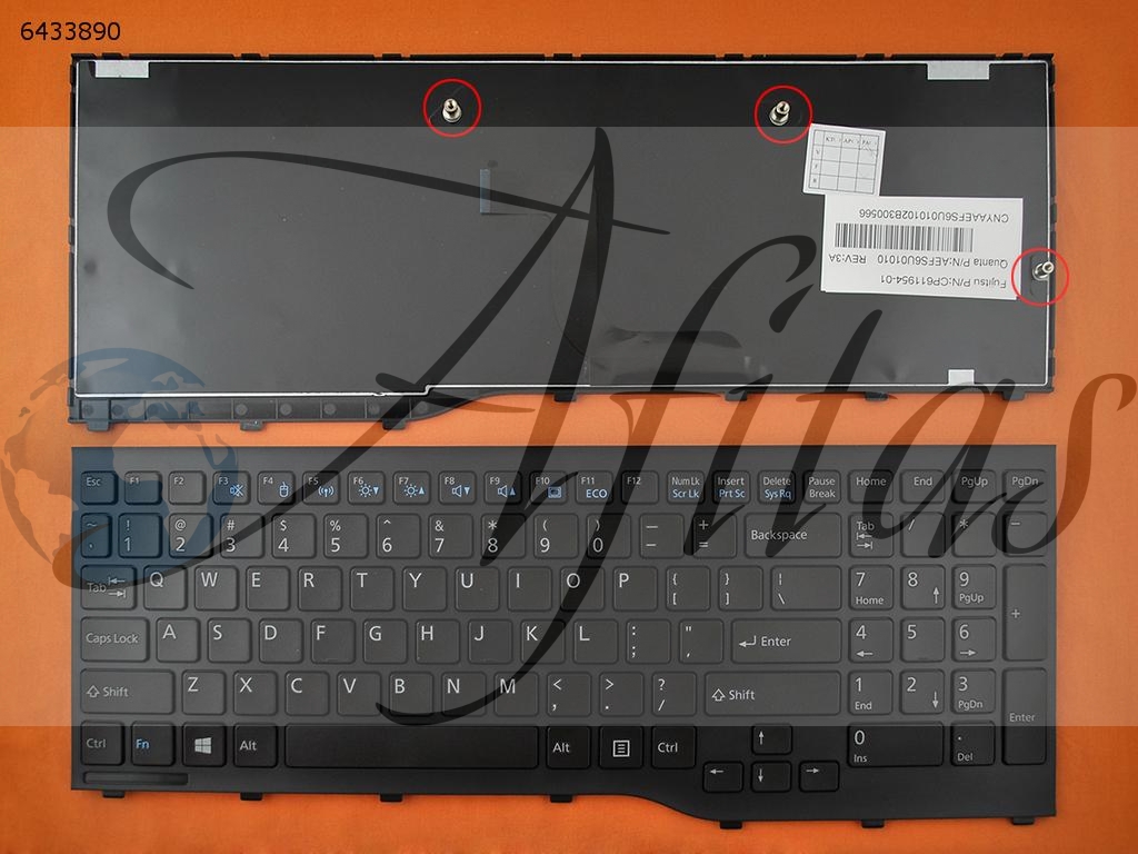 Fujitsu Lifebook AH532 AH552 A532 N532 NH532 klaviatura